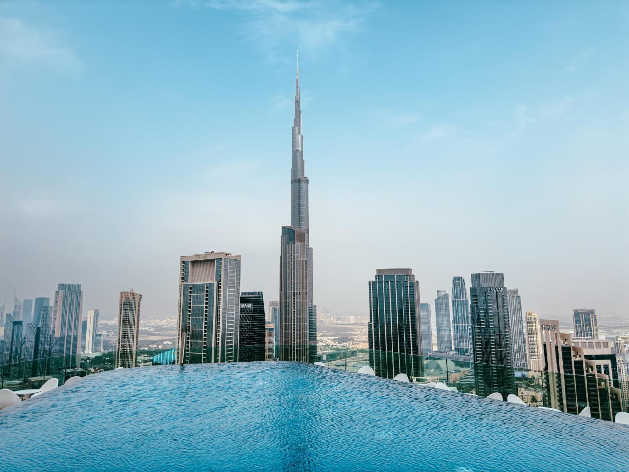 Aliving Luxury 2Br With Infinity Pool At Paramount Hotel Midtown Close To Dubai Mall & Burj Khalifa Esterno foto